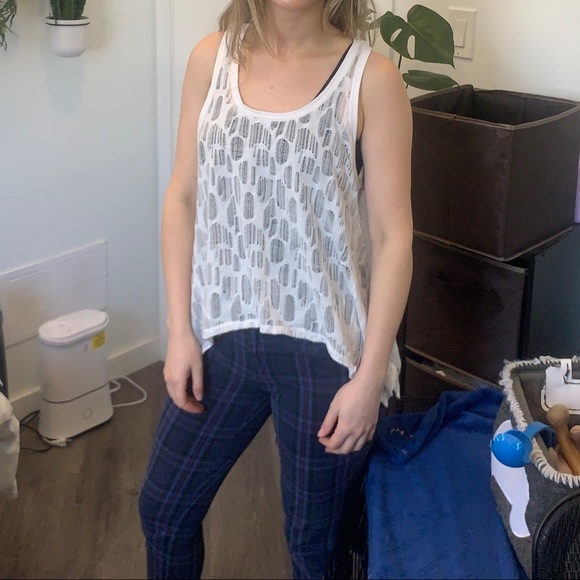 White Lace SwingTank boho top - Picture 1 of 14